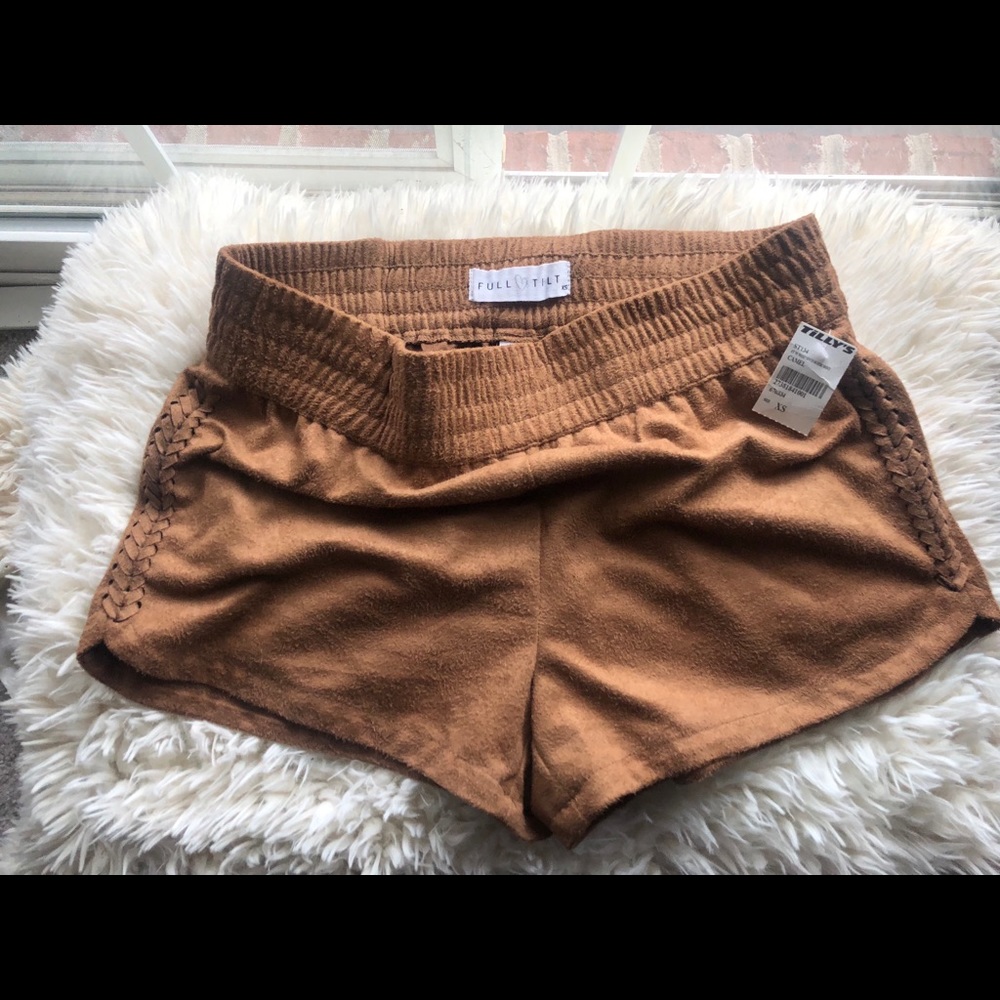 NEW! Tan suede shorts
